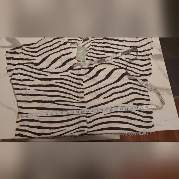 NWT Zebra Print Kaftan Dress Oversized Maxi Resort Streetwear X - Picture 8 of 8